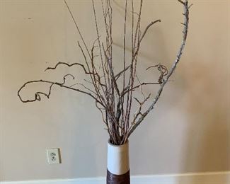 #969Y - 24" vase with dried materials - $12.00. Please remember there is a $20 minimum purchase requirement for this sale. 