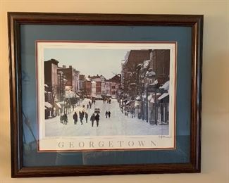 #980Y - Winter in Georgetown framed print by Fred J. Maroon - $225.00.