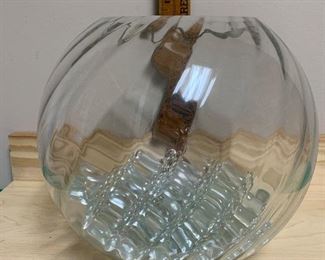 #908P - Swirled glass bowl with marbles - $15.00. Please remember there is a $20 minimum purchase requirement for this sale. 