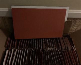 Whole lot of brown expandable folders $12