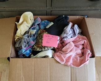 Socks, Towel, Blanket lot $10