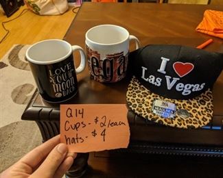 Cups $2 ea
Vegas Hat $4