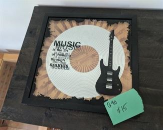 Music is art sign $15