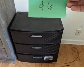 3 drawer organizer $6 each