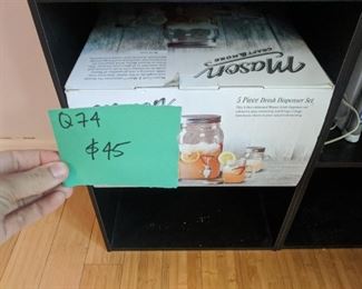Mason jar dispenser set $45