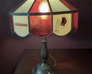 Redskin stained glass tiffany syle lamp