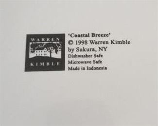 Coastal Breeze dinnerware features the artwork of Warren Kimble