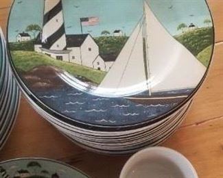 Coastal Breeze by Sakura dinnerware set for ten $75
