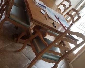 Dining room table seats ten! 8 side chairs & two captain's chairs $475 all 