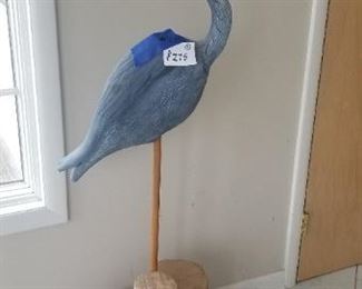 Large carved bird $275