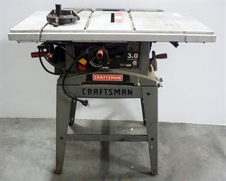 Craftsman 10" Table Saw Model 137.248840, On Stand, Powers On