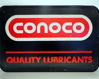Conoco Metal Sign 35.5" Wide x 23.5" Tall