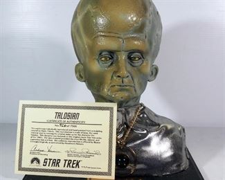 Star Trek Talosian Bust, 16" High, With COA, Numbered 926 of 7500