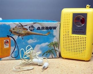 Aro Arrow Medium Wave Band Transistor Radio, With Box