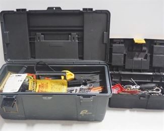 Plano Toolbox And Zag Toolbox, Contents Include Wrenches, Tape Measure, Ratchet, Sockets, Bits, And More