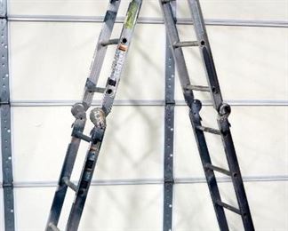 Werner Straight Ladder Combo, 8' Step Ladder/16' Straight Ladder Model M2-8-16