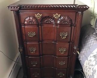 Centennial Tall Chest , genuine antique c. 1870, Honduran Mahogany, Museum condition, $795.
