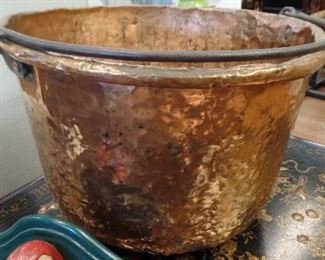 Large  vintage copper bowl.  $125  