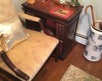 Chair $75.  Side table $100
