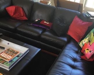 Leather sectional $1800