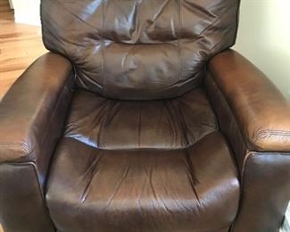 2 OF THESE HANDSOME LEATHER RECLINERS.