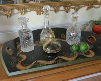 Gorgeous crystal decanters