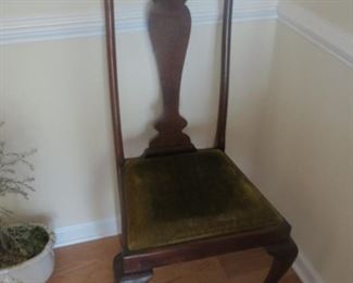 Antique Queen Anne chair.  2 of these plus a captain's chair.
