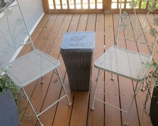 Folding garden chairs 