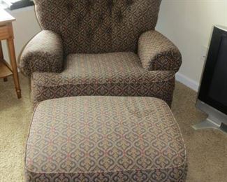 RECLINING LANE  CHAIR AND OTTOMAN.