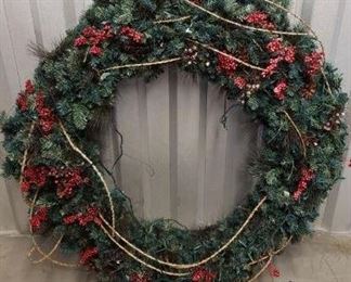 Very Large Christmas Wreath with Lights https://ctbids.com/#!/description/share/365941
