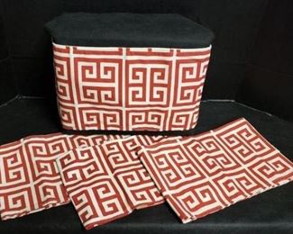 Kate Winston Red and White Pillow Wraps https://ctbids.com/#!/description/share/365962