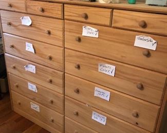 Large 12 drawer chest. 