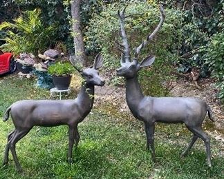 Bronze Deers from Frank Sinatra Estate 