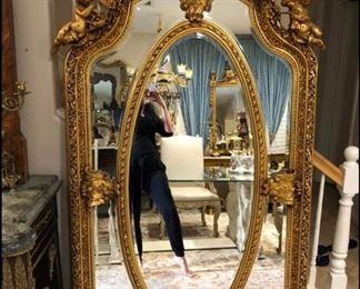 Huge Cherubs mirror 