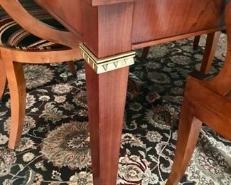 Baker Dining Table 3 Leafs, Pads, 8 Chairs...$1,500