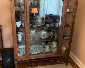 #1	Antique china/display cabinet 46"x17"x65"	 $150.00   SOLD
