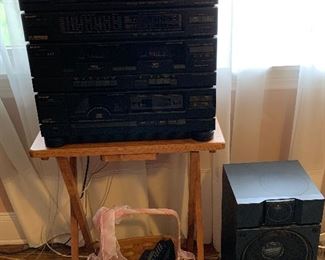 #5	Sharp stereo system with turntable and 2 speakers model number CMS-950CD	 $30.00 
