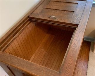 #10	Antique blanket chest 43"x25"x30"	 $60.00 
SOLD