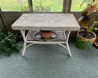 #34	Wicker coffee table 30"x17"x18"	 $20.00 

