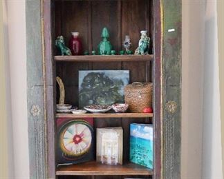 Gorgeous Carved and Painted Cabinet