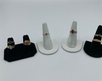 10k 14k and Black Hills Gold Rings