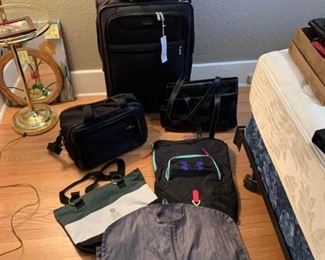 Samsonite Suitcase and Miscellaneous Bags
