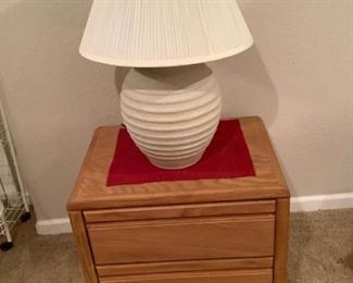 Stand with 2 Drawers and Lamp II