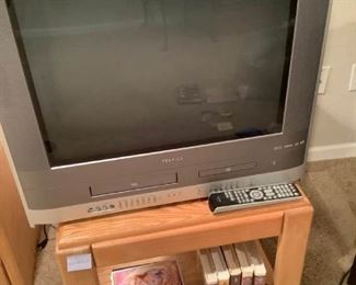 Toshiba TV VHS DVD Combo and Stand