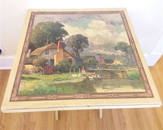 Vintage Foldable Wood Table