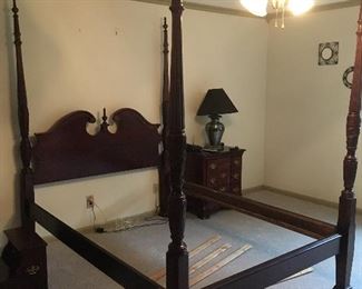 Item Z13 Queen bed w/rails and slates. $100
