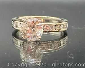 Large Diamond Engagement Ring