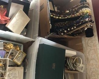 Boxes of jewelry