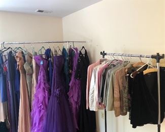 New evening gowns and Clothing