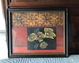 https://www.ebay.com/itm/114154235610 LAN775: Still Life Magnolia Mixed Media Art framed Local Pickup $20
